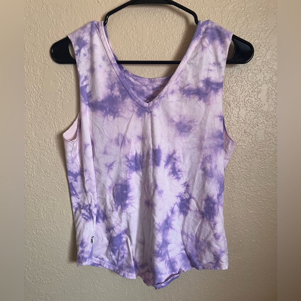 Vans Purple Tie-Dye Tank Top